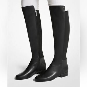 Michael Kors Black Bromley Flat Knee High Boot Women’s Size 6M